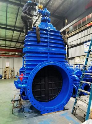 Grande borboleta assento de borracha de ferro fundido válvula de porta do tronco não levantando com design não levantando