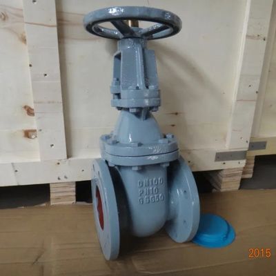 DN32 CI Flange de assento metálico Feito de ferro fundido Selo macio Rising Stem aço inoxidável Wcb Portão válvula