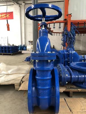 DN32 CI Flange de assento metálico Feito de ferro fundido Selo macio Rising Stem aço inoxidável Wcb Portão válvula