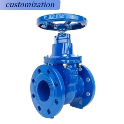 DN32 CI Flange de assento metálico Feito de ferro fundido Selo macio Rising Stem aço inoxidável Wcb Portão válvula