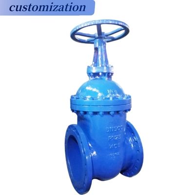 DN32 CI Flange de assento metálico Feito de ferro fundido Selo macio Rising Stem aço inoxidável Wcb Portão válvula