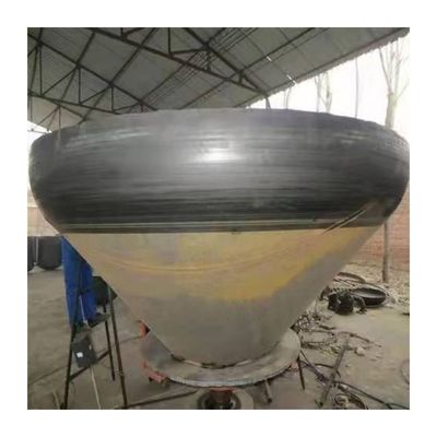 Cabeça cônica de aço inoxidável para o tanque de caldeira da torre