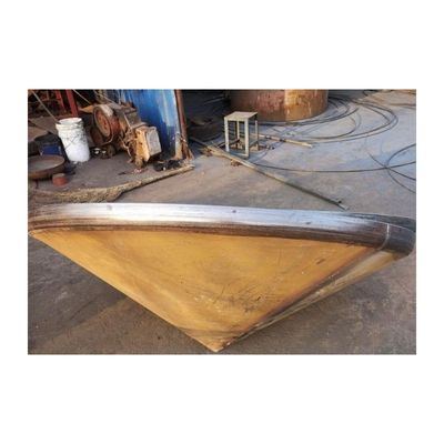 Cabeça do círculo Código de solda Conexão de tanque de aço inoxidável Cabeça do tanque de fundo Cabeças cônicas