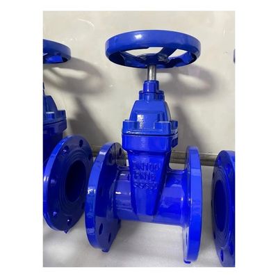 Válvula de porta Py16 de vedação macia de flange de ferro dutilo personalizada com função de operação manual