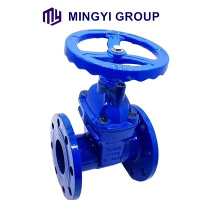 Válvula de porta Py16 de vedação macia de flange de ferro dutilo personalizada com função de operação manual