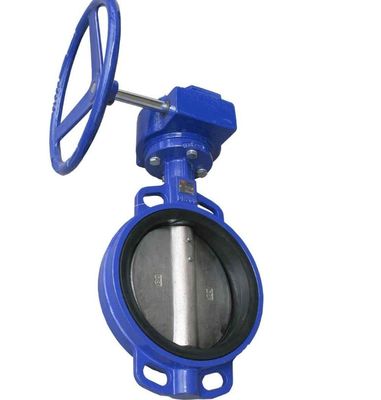 4-10 polegadas PTFE Tipo de Ferro Dúctil Wafer Lista de válvula de borboleta com aço inoxidável