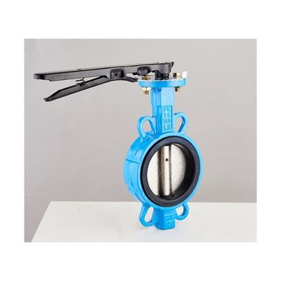 Válvula de borboleta de tipo Wafer de eixo duplo de revestimento de borracha substituível para meios de água