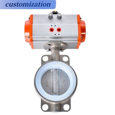 Serviço personalizado oferecido 3 "DN80 Castings Corpo de liga de alumínio Wafer Butterfly Valve