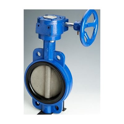 OEM Operador de wormgear de ferro fundido dupla flange EPDM/NBR assento disco de aço inoxidável Lug Wafer Butterfly Valve