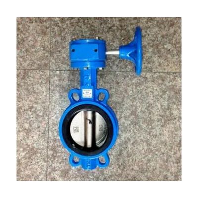 OEM Operador de wormgear de ferro fundido dupla flange EPDM/NBR assento disco de aço inoxidável Lug Wafer Butterfly Valve