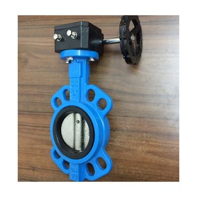 OEM Operador de wormgear de ferro fundido dupla flange EPDM/NBR assento disco de aço inoxidável Lug Wafer Butterfly Valve
