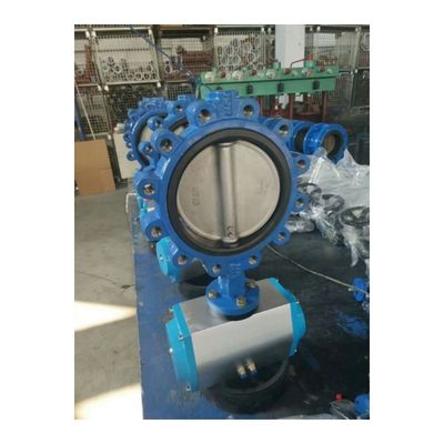 Classe 150 válvula de borboleta pneumática para regulação da temperatura normal