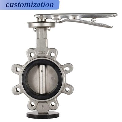 Estrutura do diafragma válvula de borboleta de ferro dúctil industrial com disco de bronze de alumínio