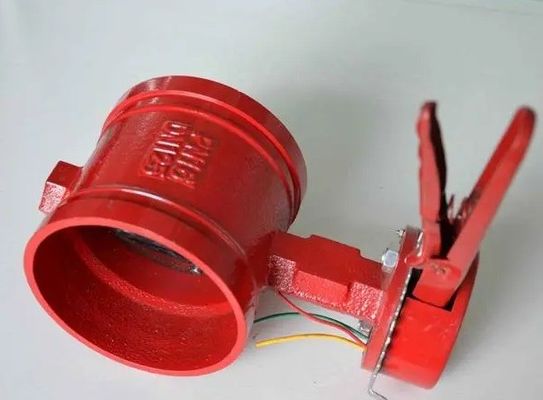 Válvula de borboleta de temperatura média com ranhuras de fogo DI Wafer PN10 PN16 2"-10" para Trench