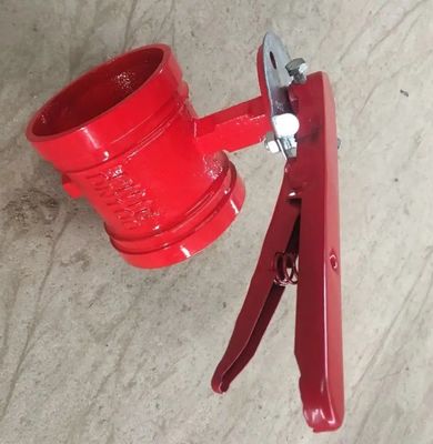 Válvula de borboleta de temperatura média com ranhuras de fogo DI Wafer PN10 PN16 2"-10" para Trench
