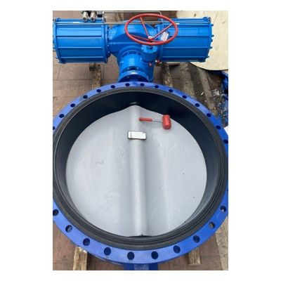 Estrutura do diafragma DN1200 Worm Gear Cast Iron Flange Butterfly Valve para Industrial