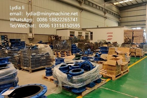 Estrutura do diafragma DN1200 Worm Gear Cast Iron Flange Butterfly Valve para Industrial