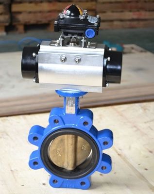 DN200 válvula de borboleta de ferro fundido PTFE flexível para meios de temperatura geral