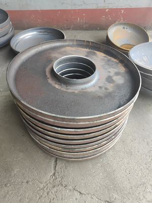 Cabeça de aço de carbono semi-elíptico para fundo do tanque 304 316 90 graus Cotovelo e círculo