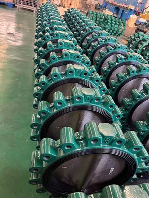 Material do corpo Ferro Dúctil GGG50 válvula borboleta Wafer Flanged Lug Padrão de água