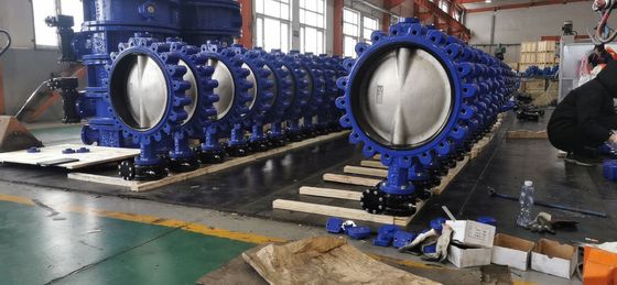 Material do corpo Ferro Dúctil GGG50 válvula borboleta Wafer Flanged Lug Padrão de água