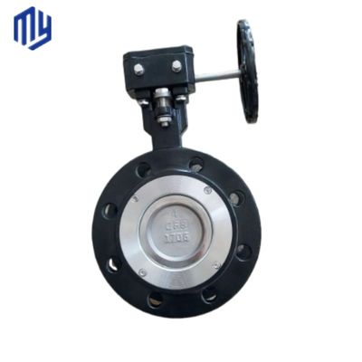 BUTTERFLY Estrutura válvula de borboleta de flange excêntrica para transporte de meios de óleo