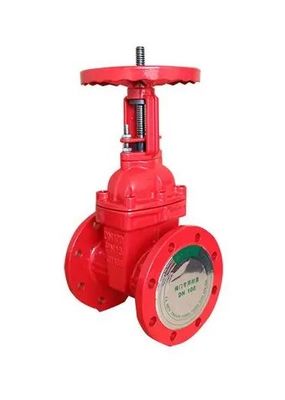 GB DIN ANSI GOST DN65 Válvula de porta com flange de tronco não ascendente de ferro dúctil