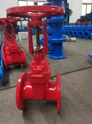 DN125 válvula de água de tronco não ascendente de ferro dúctil para aplicações de temperatura normal