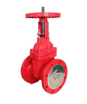DN150 Válvula de Portão de Combate a Incêndios de Ferro Dutile Manual para Controle de Fluxo de Água