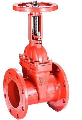 DN150 Válvula de Portão de Combate a Incêndios de Ferro Dutile Manual para Controle de Fluxo de Água
