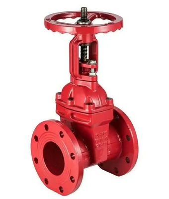 DN150 Válvula de Portão de Combate a Incêndios de Ferro Dutile Manual para Controle de Fluxo de Água