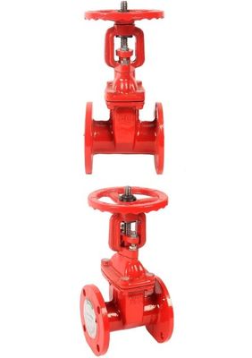 DN150 Válvula de Portão de Combate a Incêndios de Ferro Dutile Manual para Controle de Fluxo de Água