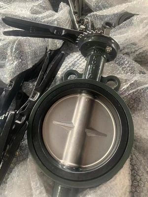Valva de borboleta de Wafer Media de água DK JIS 10K 5K Coreia Tipo com selo EPDM CF8 Disc
