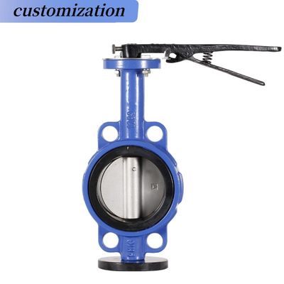 Água Media Ferro fundido DI controle manual Wafer válvula borboleta para controle de água