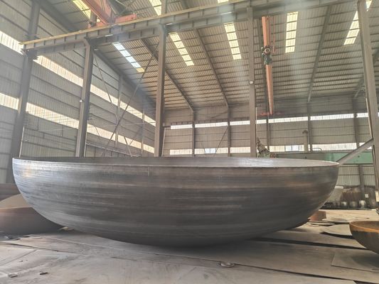Placa revestida de aço carbono com cabeça de triturador 304 com cabeça de triturador semi-elíptica ASME
