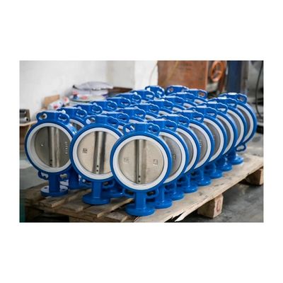 Válvulas de borboleta de wafer Lug eficientemente concebidas com revestimento de borracha PFA PTFE EPDM