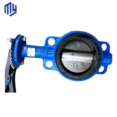 DI Material do corpo Soft Seat Wafer Butterfly Valve com atuador pneumático personalizado