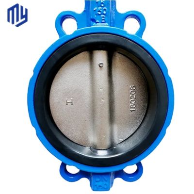 Performance suave Pn16/10 Ferro dúctil EPDM Manutenção de alavanca sentada Wafer Butterfly Valve