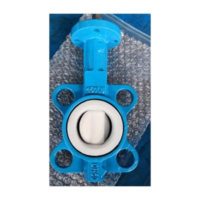 Performance suave Pn16/10 Ferro dúctil EPDM Manutenção de alavanca sentada Wafer Butterfly Valve