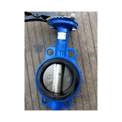 Performance suave Pn16/10 Ferro dúctil EPDM Manutenção de alavanca sentada Wafer Butterfly Valve
