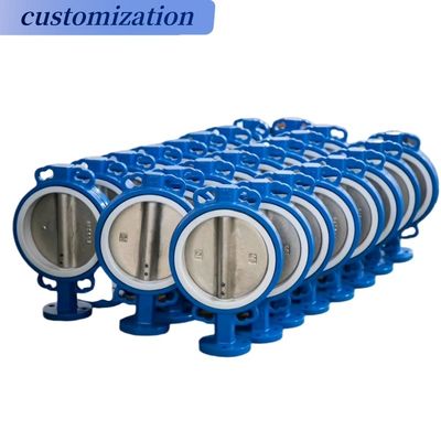 Excelente desempenho Wafer EPDM válvula borboleta de vedação macia com atuador pneumático