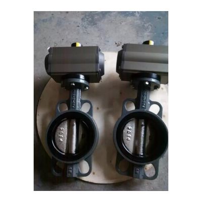 Excelentes válvulas de borboleta de ferro flexível com revestimento de borracha certificado completo