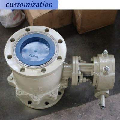 Média de gás DN300 EPDM revestida de borracha flange de borboleta válvula com suporte OBM personalizado
