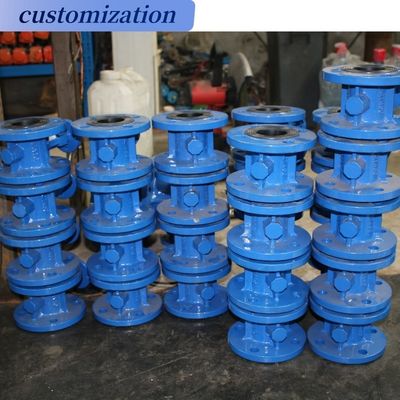 Estrutura do diafragma aço fundido triplo offset industrial manual Wafer Flange válvula borboleta