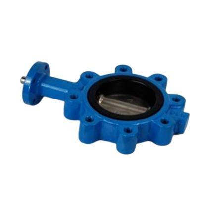 ANSI JIS DN20 Manual de Ferro Fundido Tipo de válvula de borboleta para meios de baixa temperatura