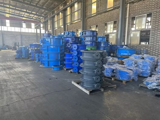 8 polegadas válvula de borboleta de ferro fundido para controle de fluxo manual em ambientes industriais