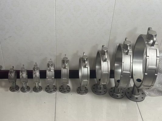 Estrutura BUTTERFLY Wafer de aço inoxidável Tipo DIN Válvula borboleta