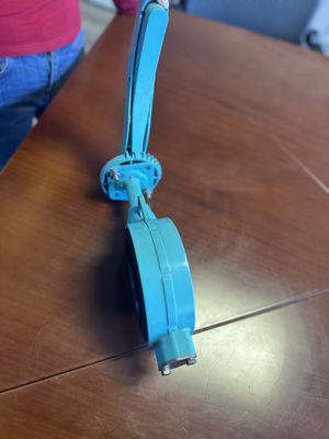 Válvula de borboleta revestida em PTFE de 200 mm para operação manual em aplicações industriais