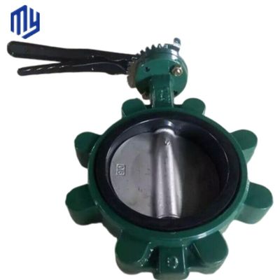 Válvulas de borboleta hidráulica Ferro fundido extensão flange de caule PVC pneumático 1 polegada sanitário