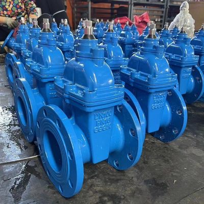 Portão de porte de tamanho personalizado, válvula de porta com flanges, assento resistente para aplicações de mineração